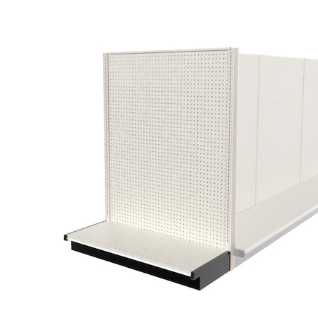 Lozier Shelving End Cap Display, Platinum 48W 60H 19D P469U-EC